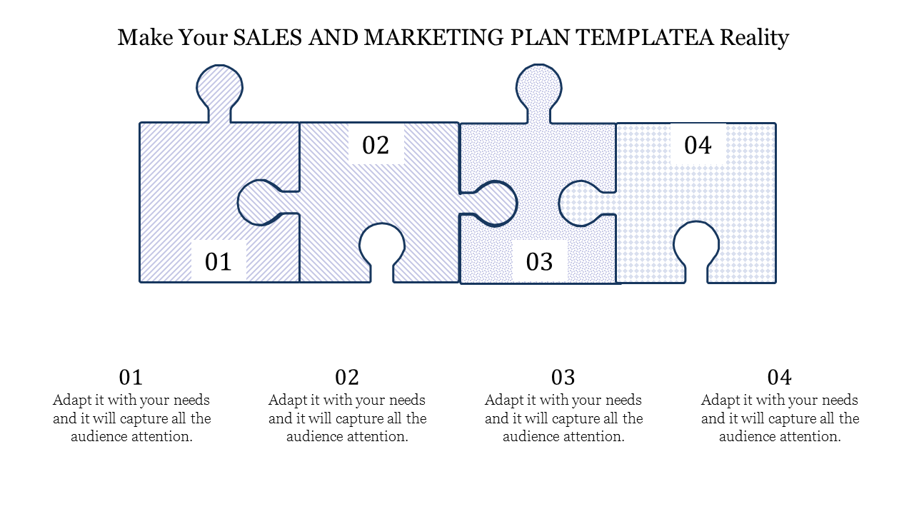 Free - Sales And Marketing Plan Template-Puzzle Model